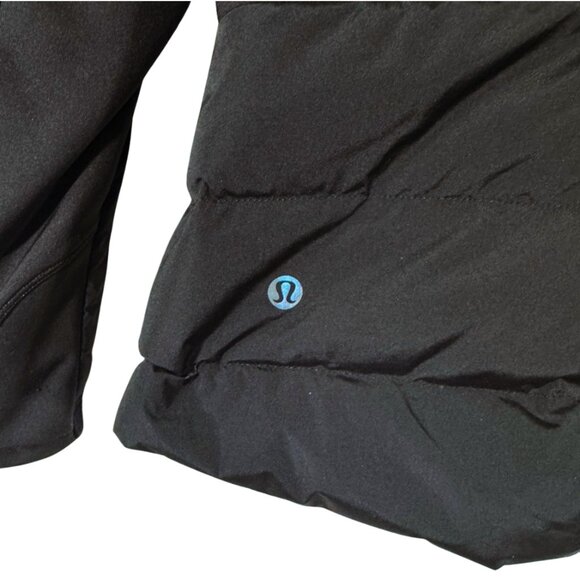 Lululemon Down For It All Jacket with Removable Hood Black Size 12 - Picture 4 of 5